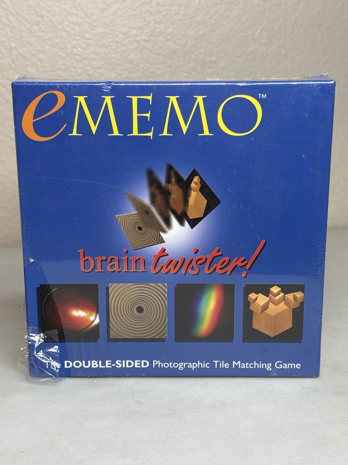 eMemo Brain Twister Double-Sided Photographic Tile Matching Game NEW Sealed