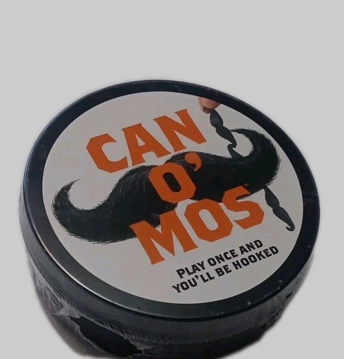 Can O’ MOS: A Mustache Hooking Dexterity Game For 1-6 Players (Age: 7+)