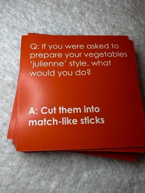 Talking Tables 120 Questions After Dinner Food & Drink Trivia Square Orange Box