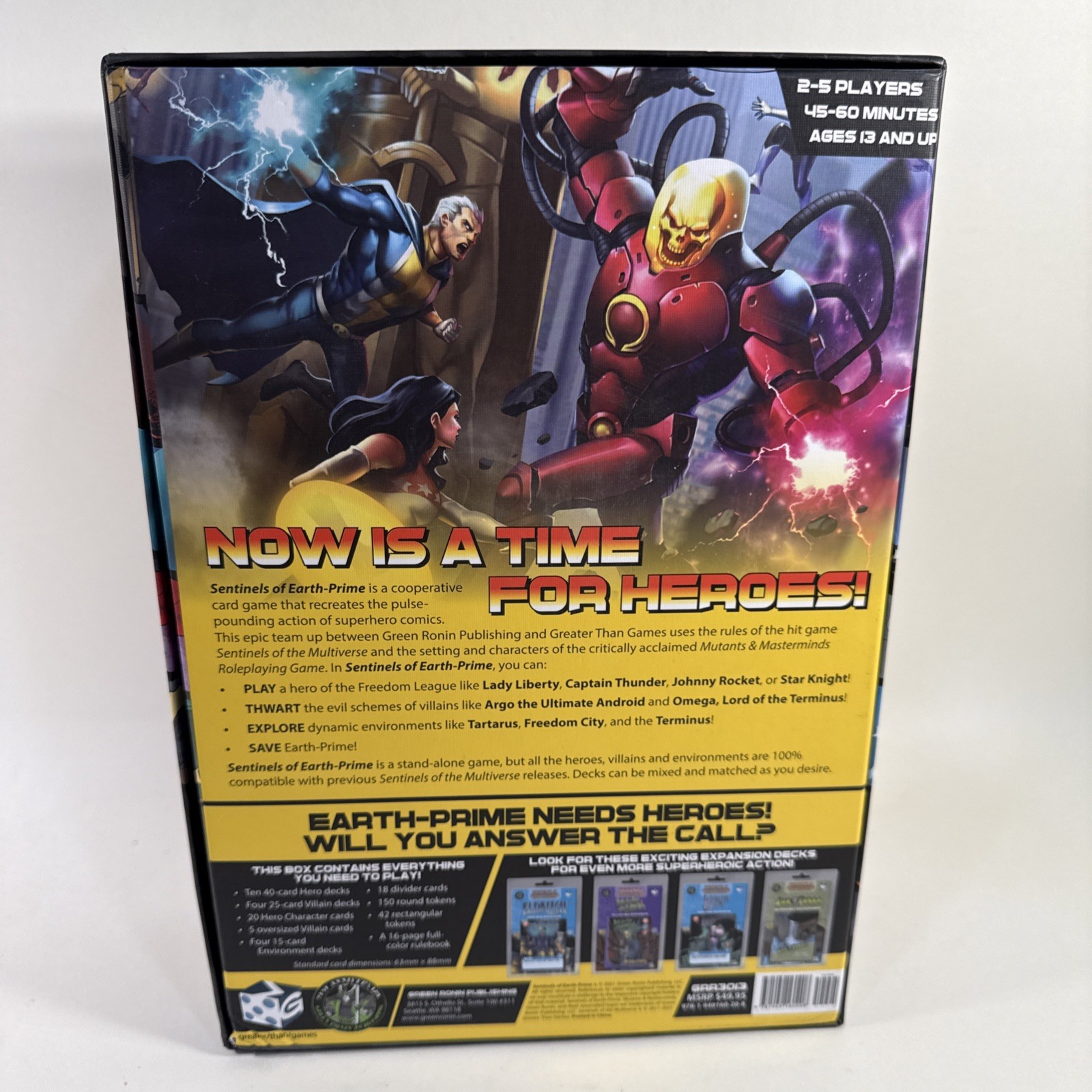 Sentinels of Earth-Prime Card Game Green Ronin Publishing With All 4 Expansions