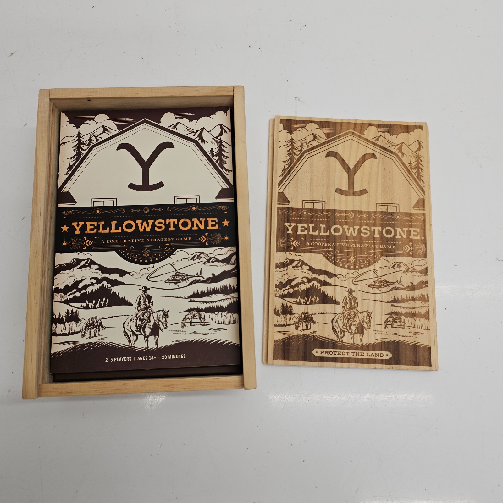 Buffalo Games Yellowstone Cooperative Strategy Board Game Complete 2-5 Players