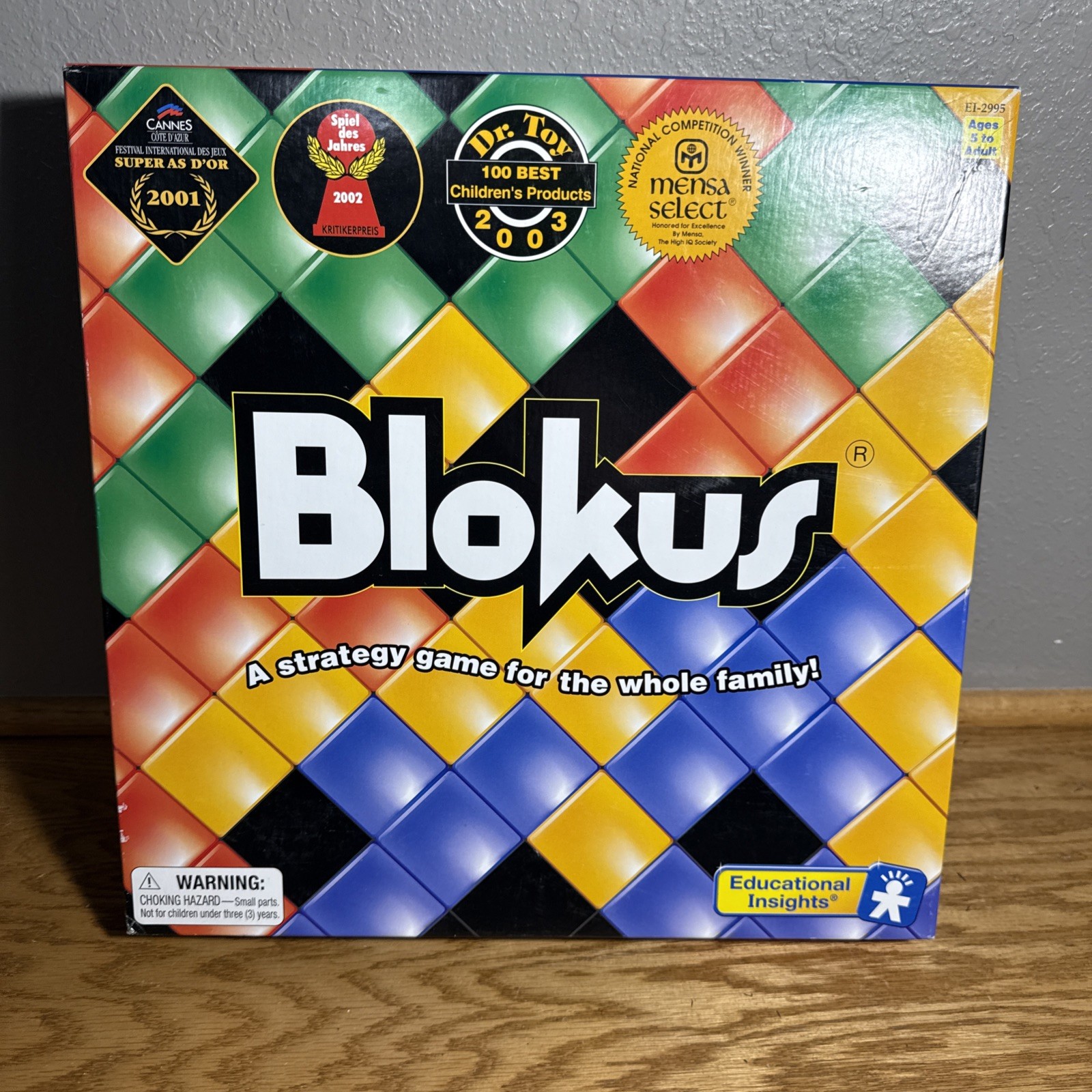 Blokus Board Game Deluxe Strategy For The Whole Family EI-2995 2003 Edu Insights