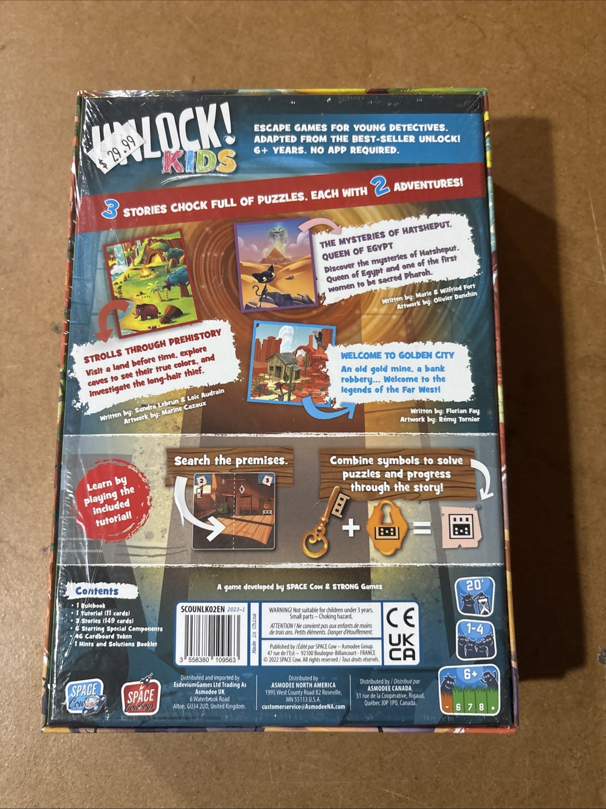 Unlock! Kids Stories From The Past The Escape Game 6+ 1 To 4 Cooperative Family