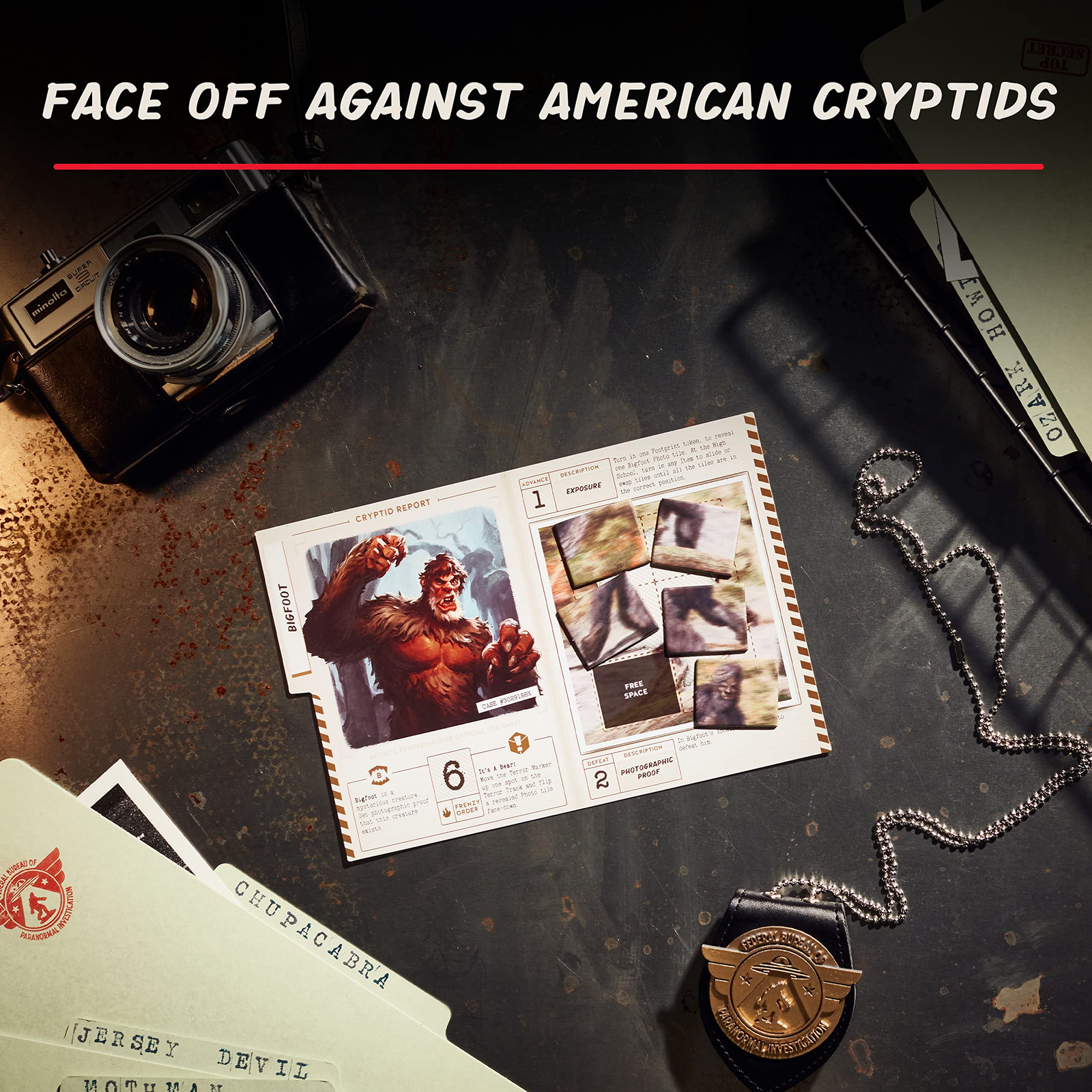 Horrified American Monsters Board Game Cryptids Strategy Family Fun 10 and Up