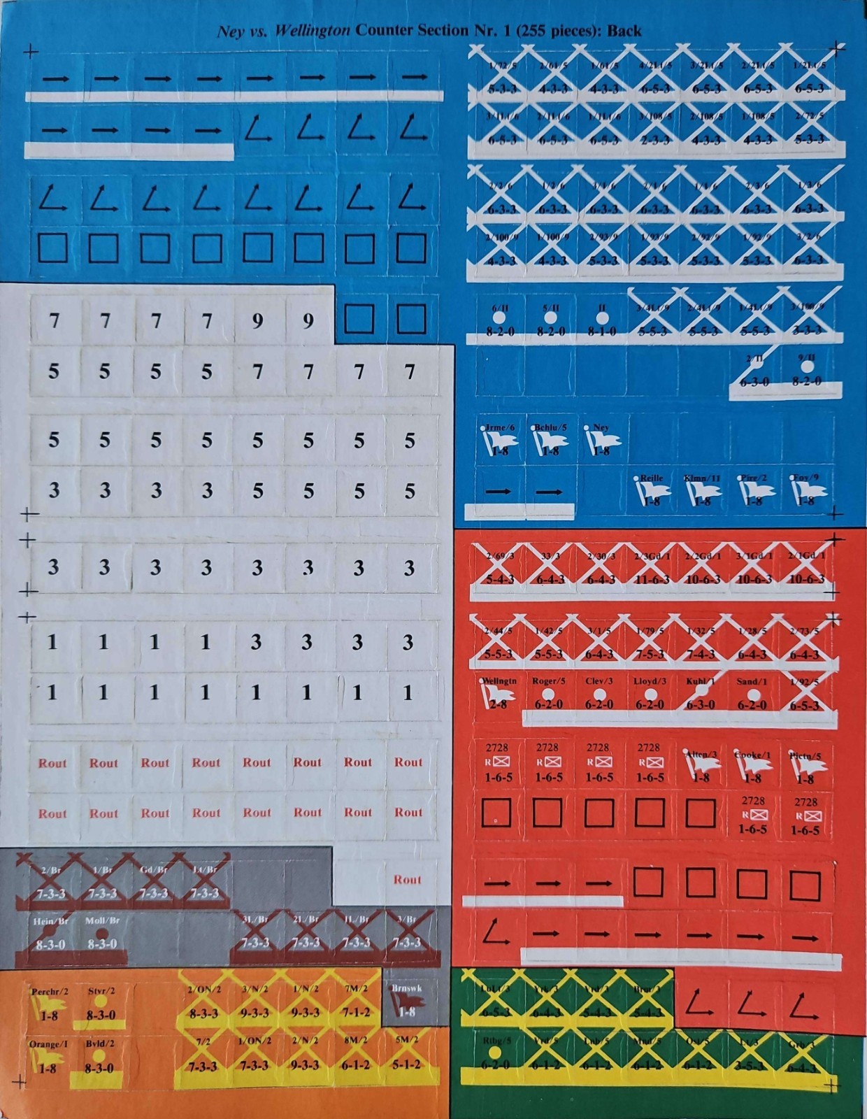 VTG SPI Strategy & Tactics #74 NEY vs WELLINGTON 1815 UNPUNCHED 1979 PRESTINE