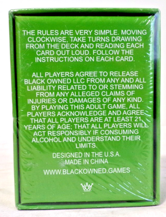 New Black Owned Adult Party Games – 5 Different Titles/Games – See Below