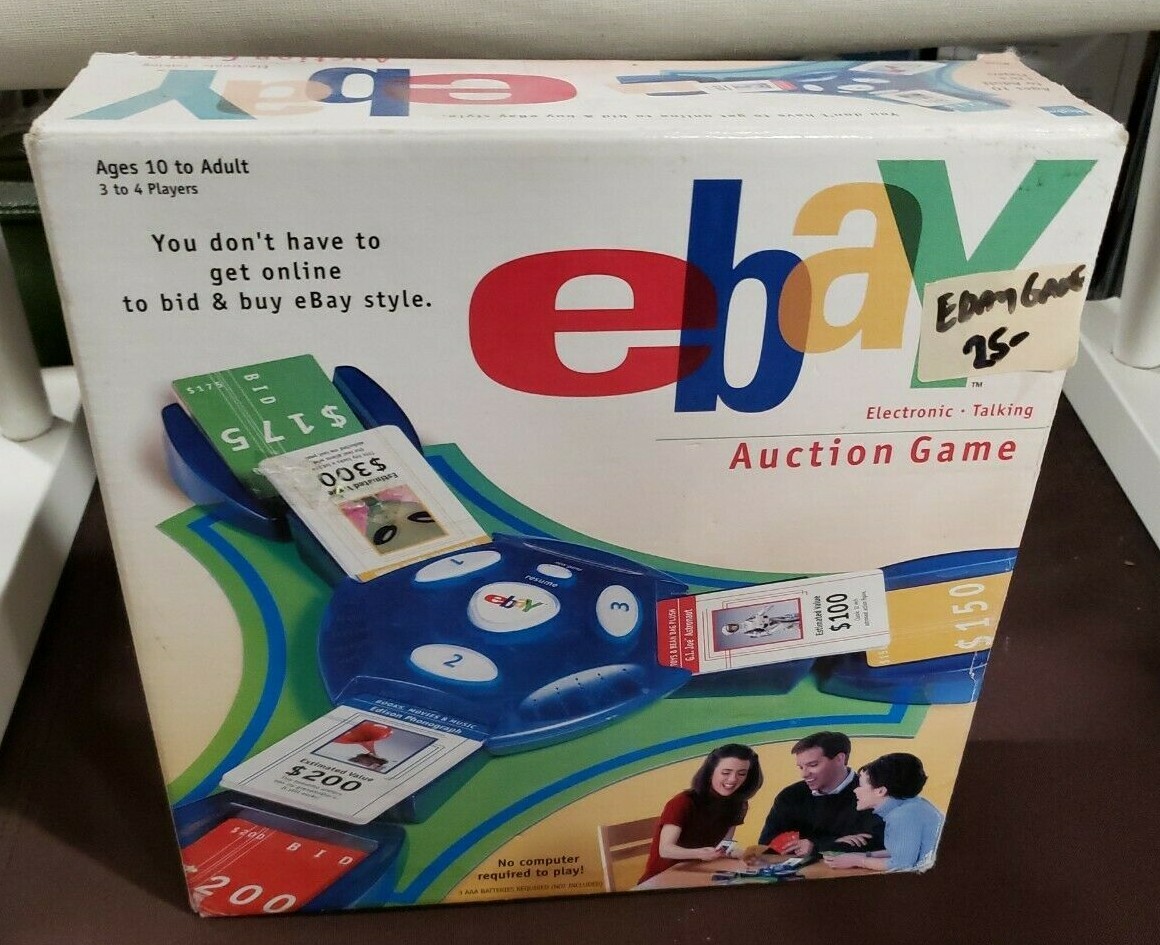 EBAY Electronic Auction Game NEW 2001 Hasbro Parker Brothers Ages 10+ Sealed