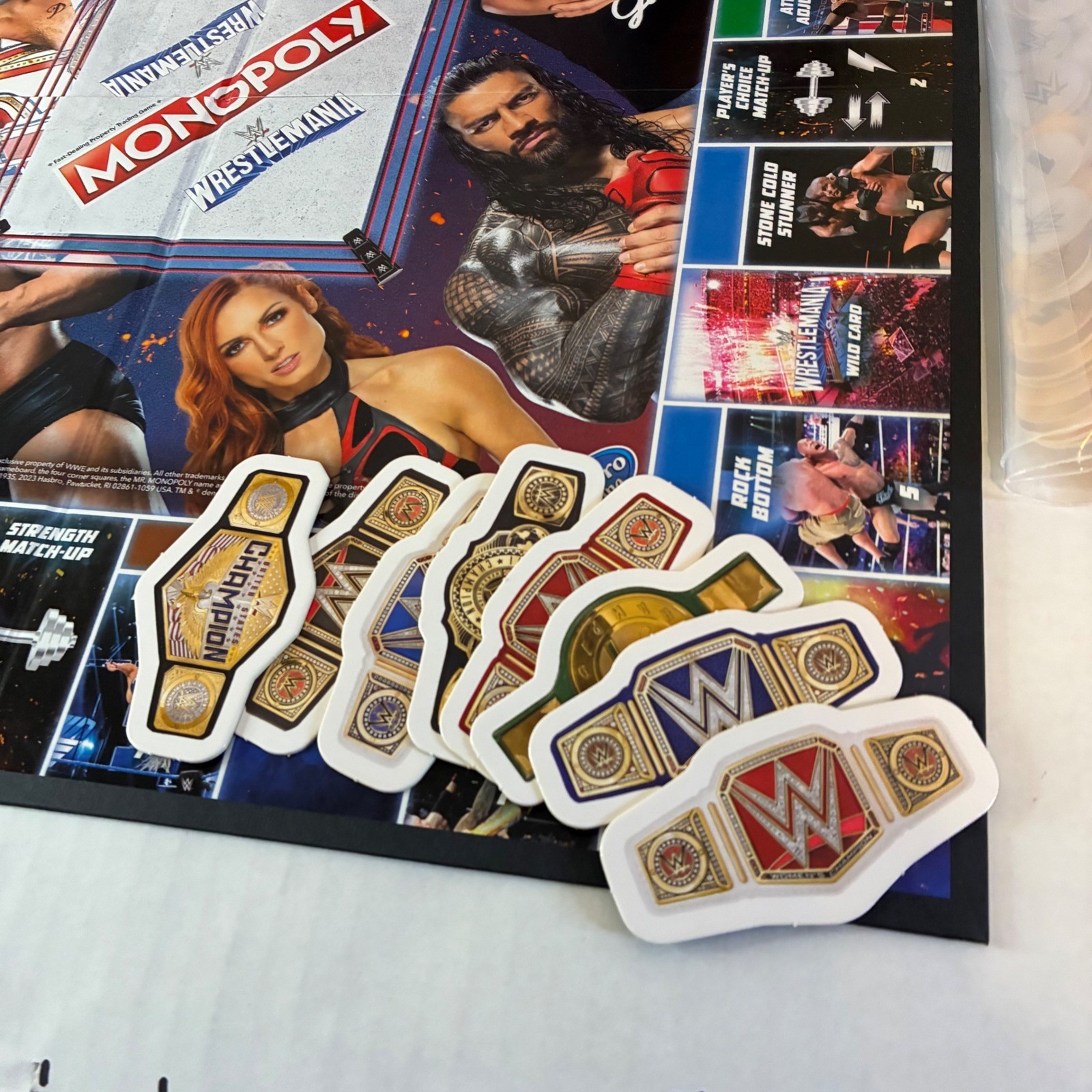 Monopoly WWE WrestleMania Board Game Hasbro Gaming 2023 Complete Edition