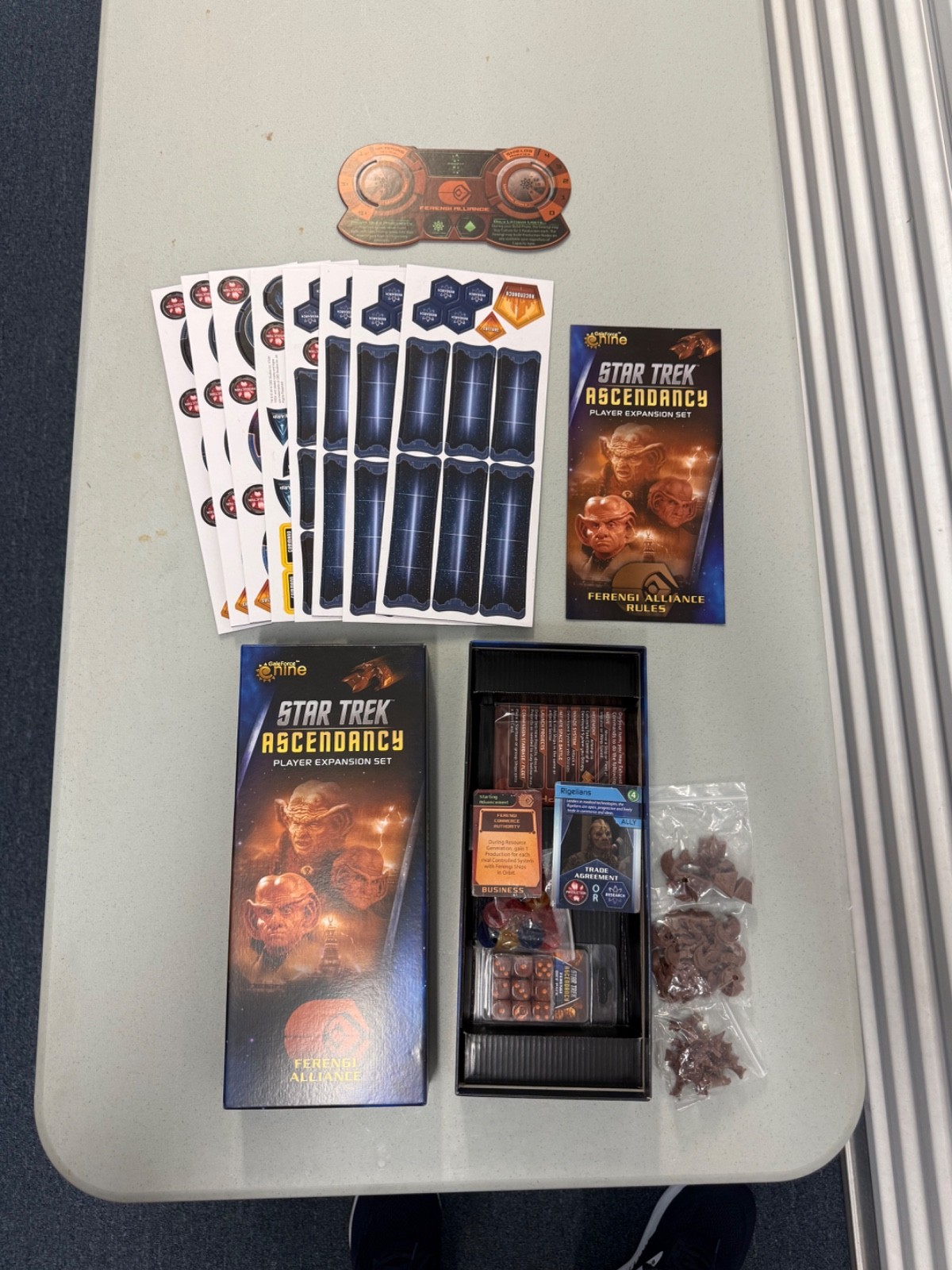 Star Trek Ascendency COMPLETE open NEVER PLAYED but UNPUNCHED Gale Force Nine