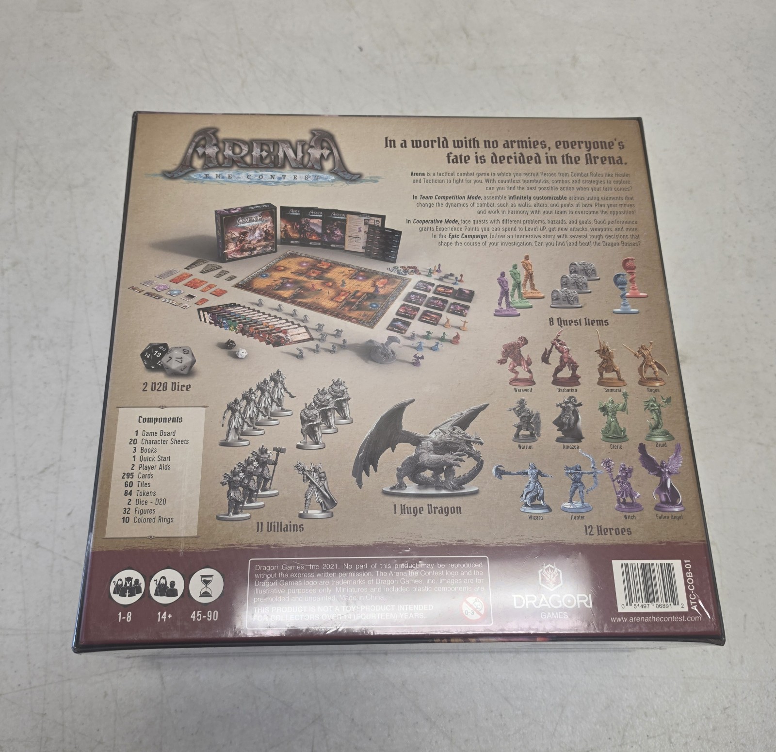 Dragori Games – Arens The Contest Boardgame – Sealed