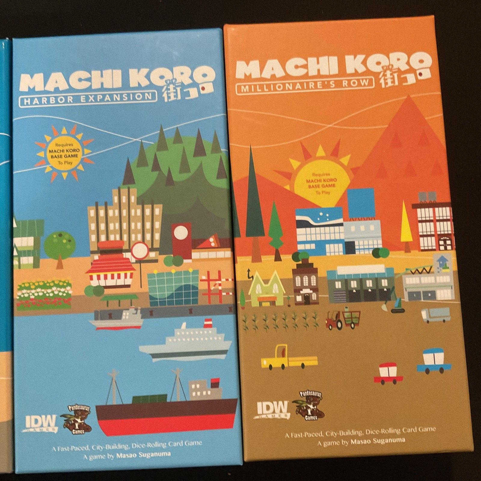 Machi Koro Base Board Game, Promo Cards & Harbor Expansion & Millionaire’s Row