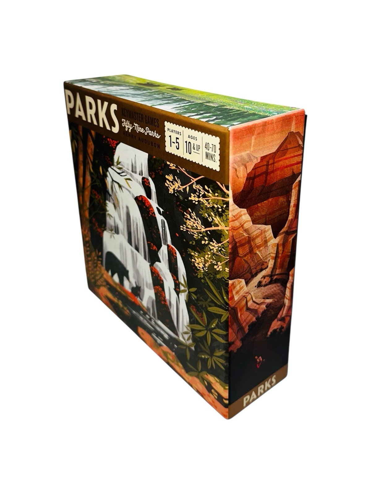 Parks Keymaster Henry Audobon Board Game Fifty-Nine Parks Box Bears COMPLETE