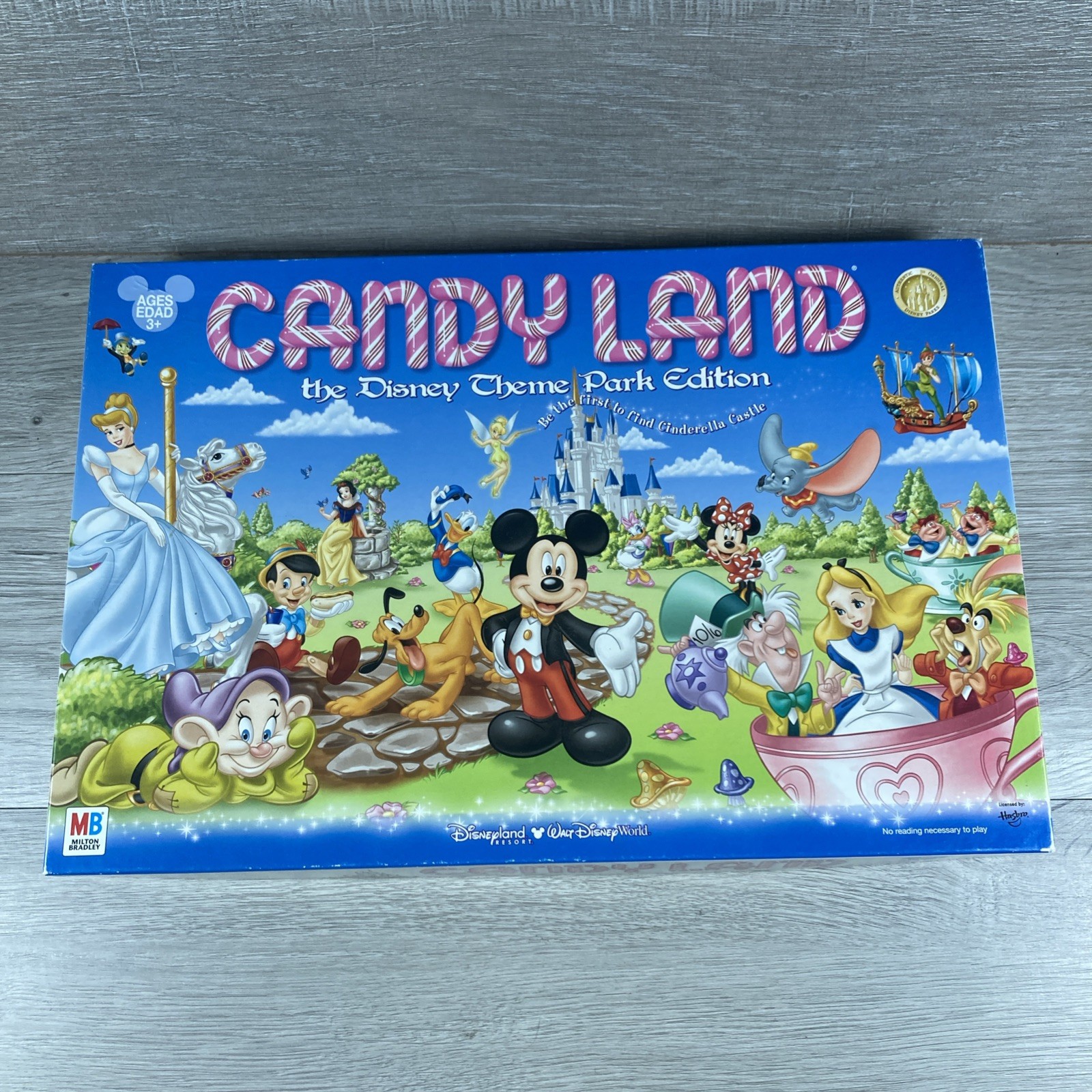 MB 2009 Hasbro Candy Land the Disney Theme Park Edition Game *used* complete