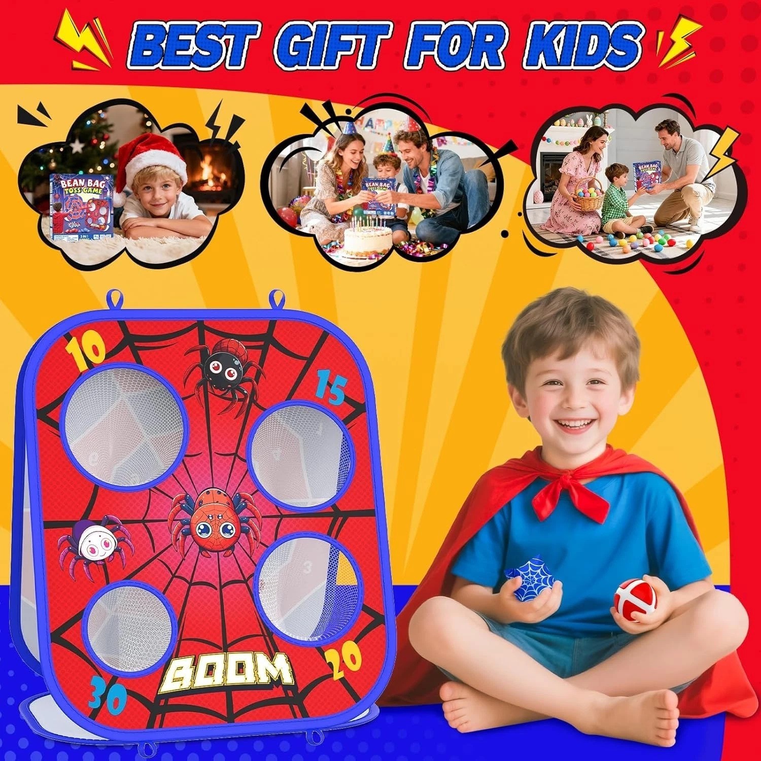 Durable Spider Bean Bag Toss Game – Perfect Family Activity for Any Occasion