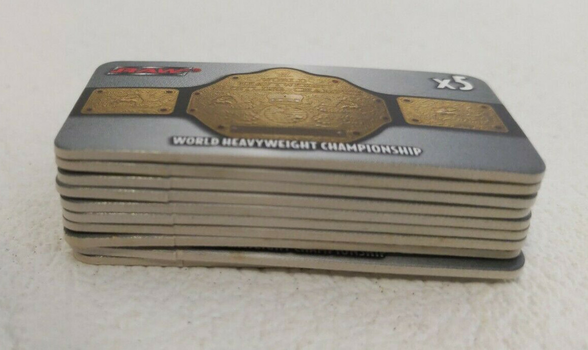 WWE DVD Board Game 2005 Smack Down Raw Replacement Championship Title Pieces