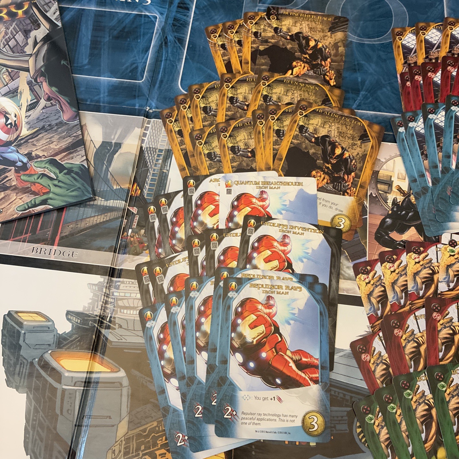 Legendary A Marvel Deck Building Card Game Base Set 2012 Missing 1 Sentinel Card