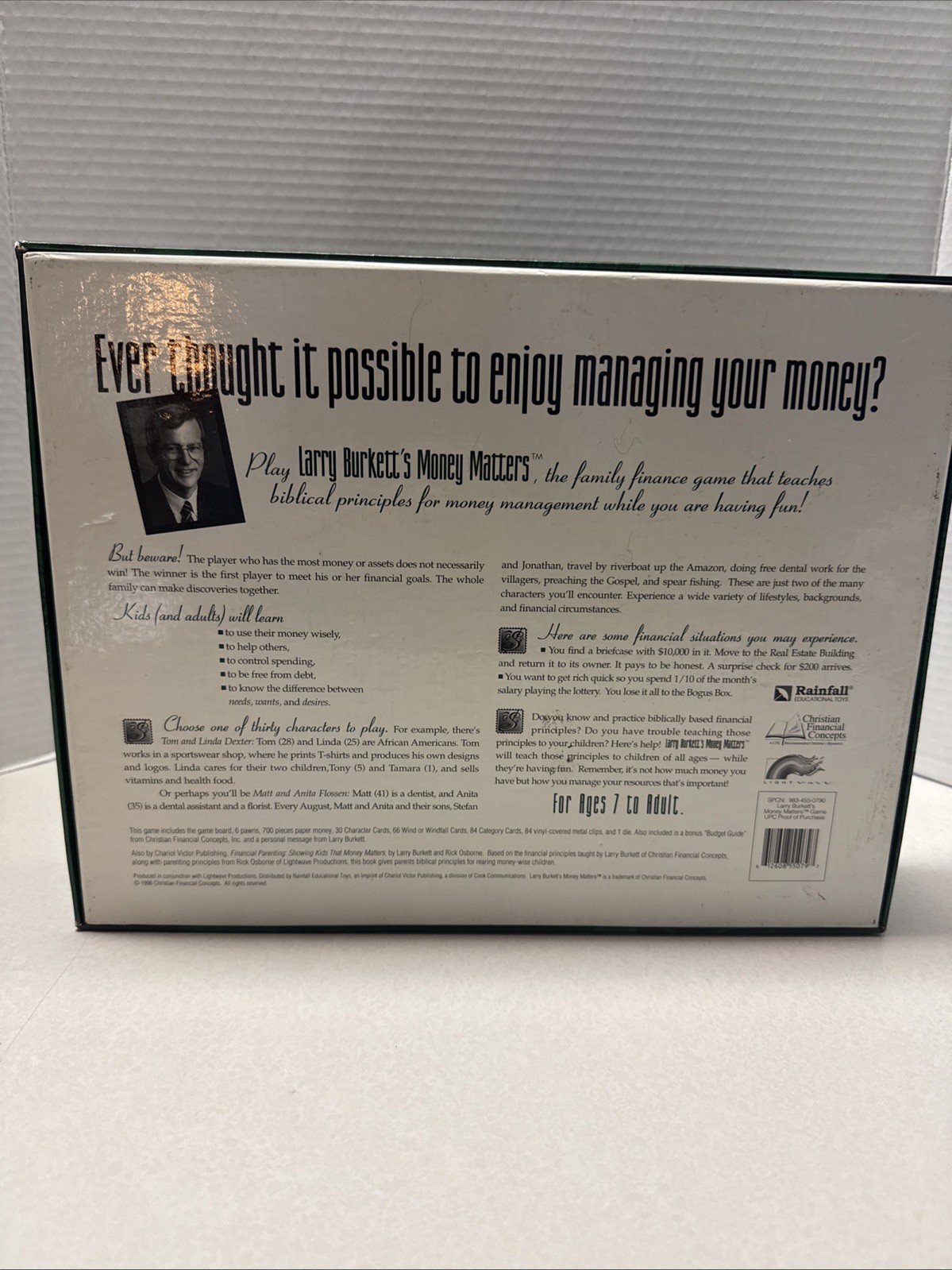 Vintage Larry Burkett’s MONEY MATTERS Christian Financial Concepts Game