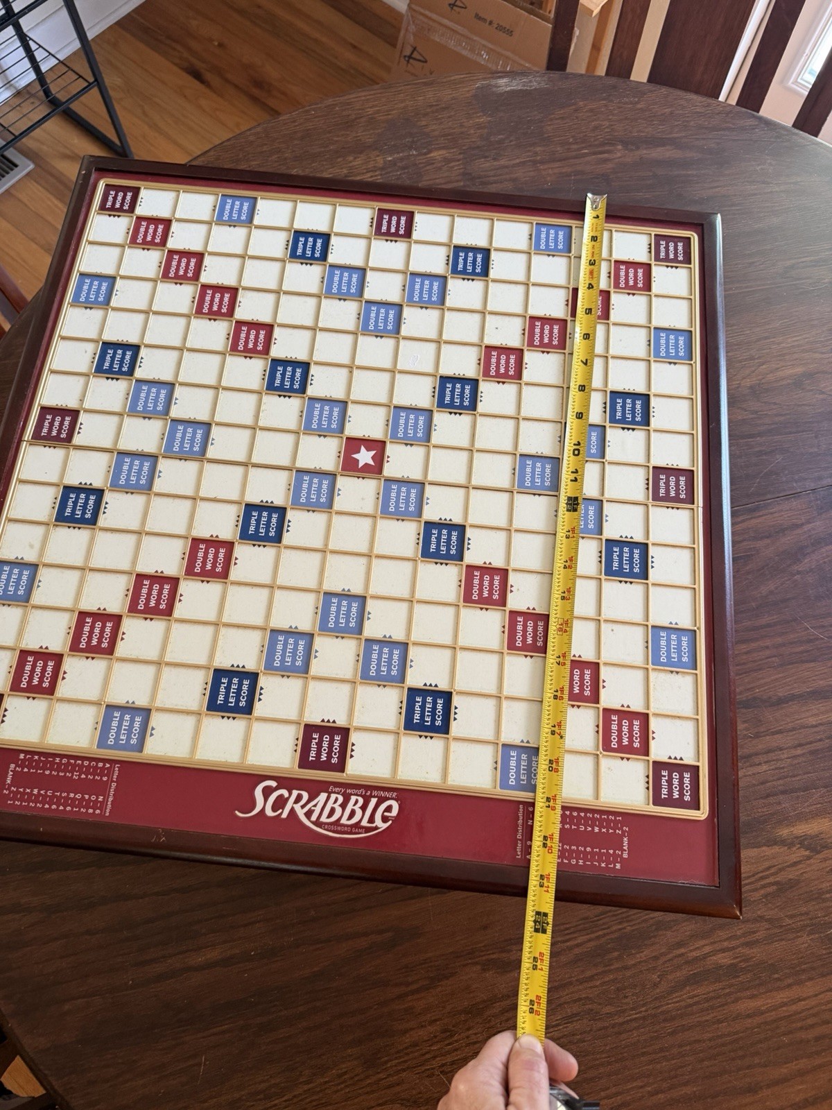 Scrabble Giant Deluxe Wooden Edition Turntable Board Game