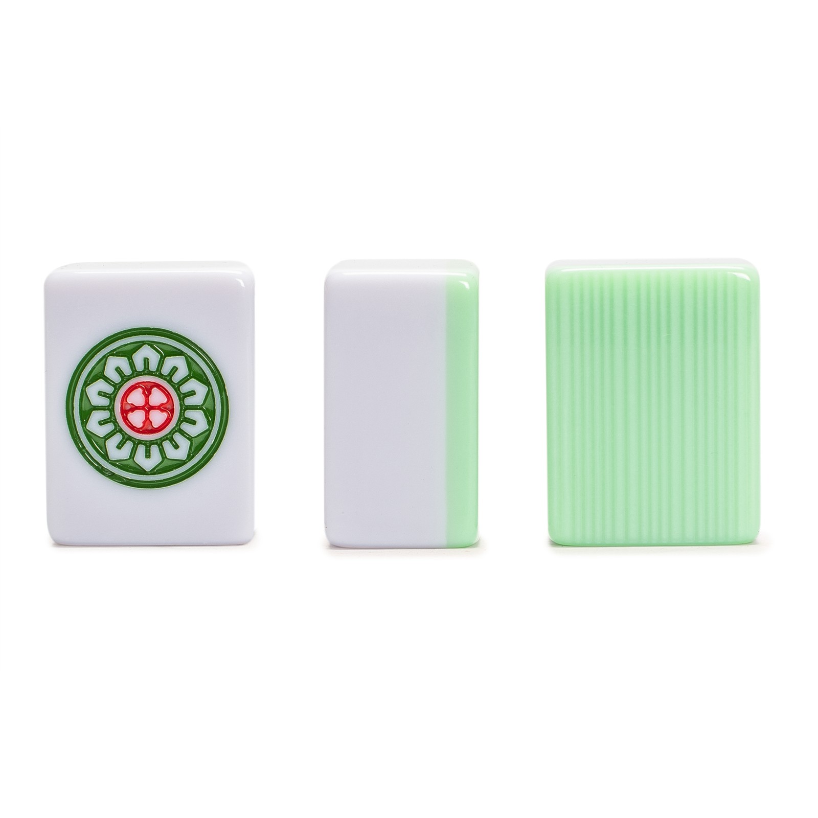Chinese Mahjong Set, “Celadon Willow” with 146 Medium Tiles