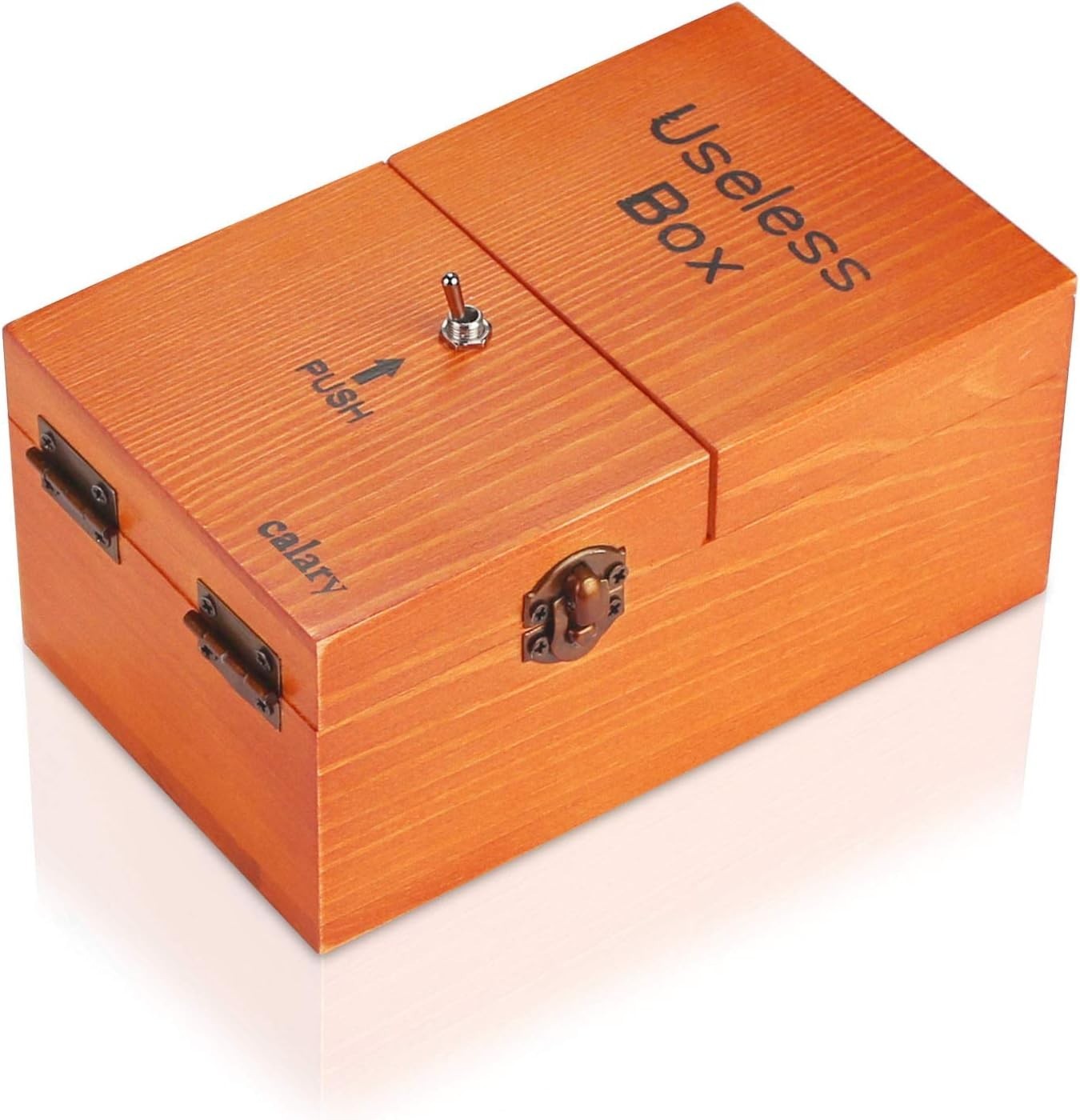 Useless Box Turns Itself Off in Box Alone Machine Fully Assembled in Box Brown