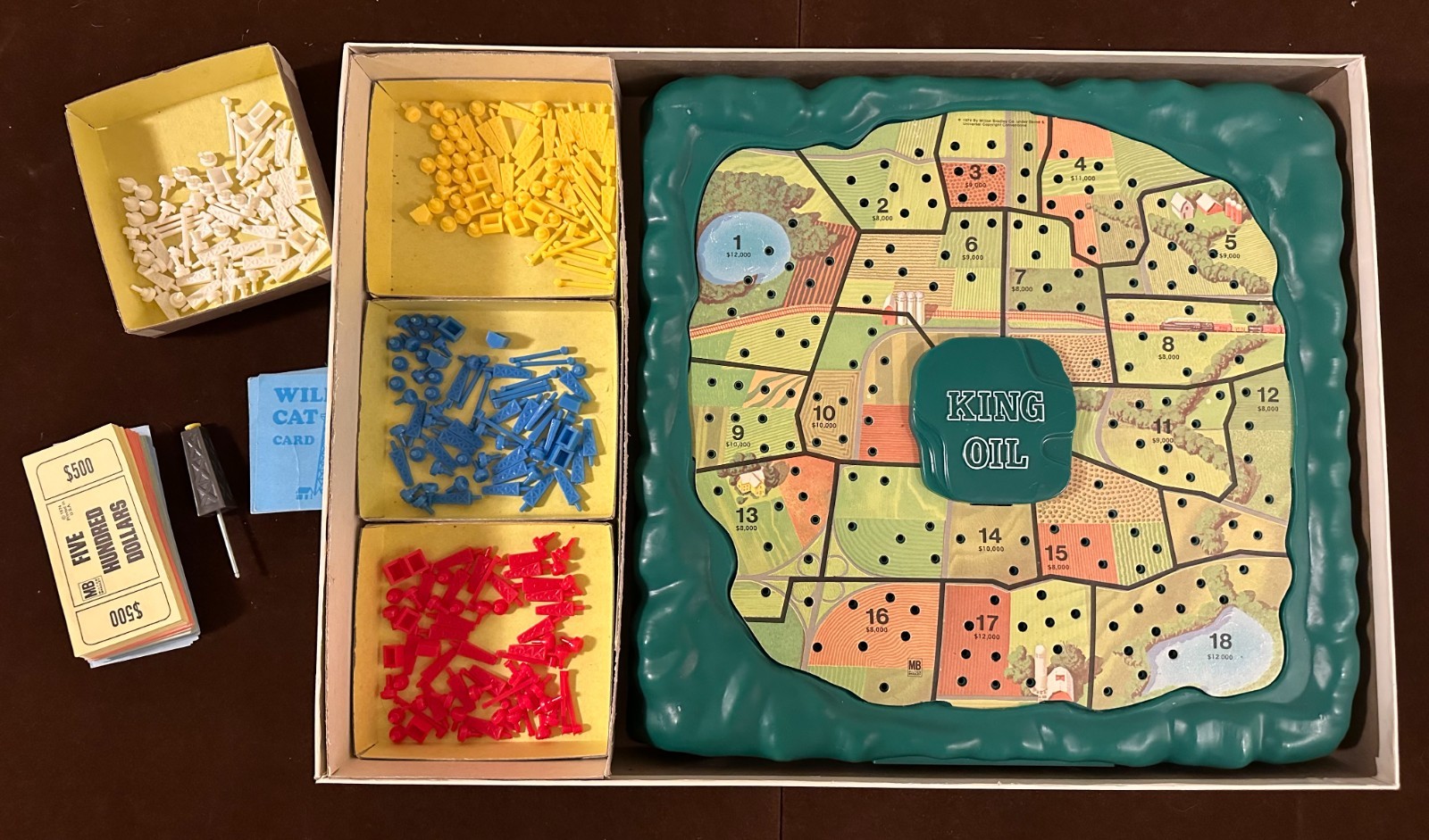 King Oil Board Game Milton Bradley 1974 Complete Vintage