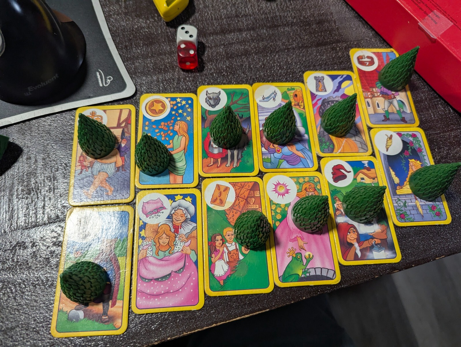 ENCHANTED FOREST 1994 FOR PARTS ONLY 13 TREES with 12 TOKENS no cards included