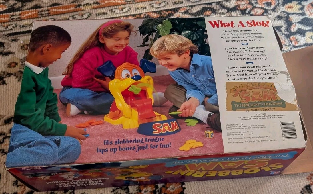 Slobberin Sam The Hot Lickety Dog Game New Open Box NOB MIlton Bradley 1993