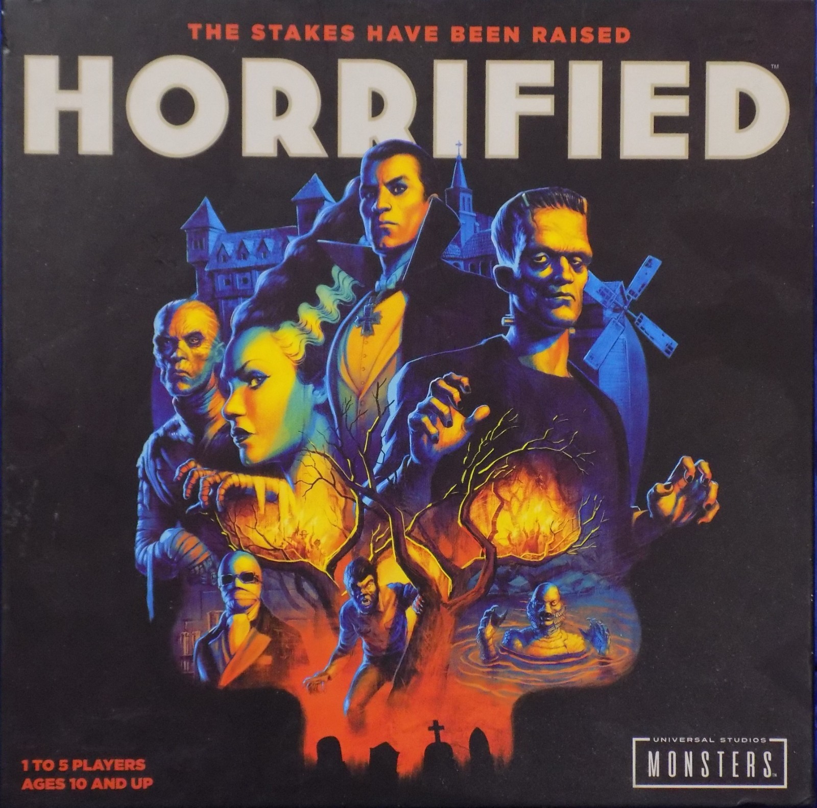 HORRIFIED UNIVERSAL MONSTERS Board Game 100% Complete Ravensburger 2019
