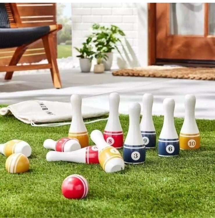 Hearth and Hand Lawn Bowling Set 12 PC with Magnolia