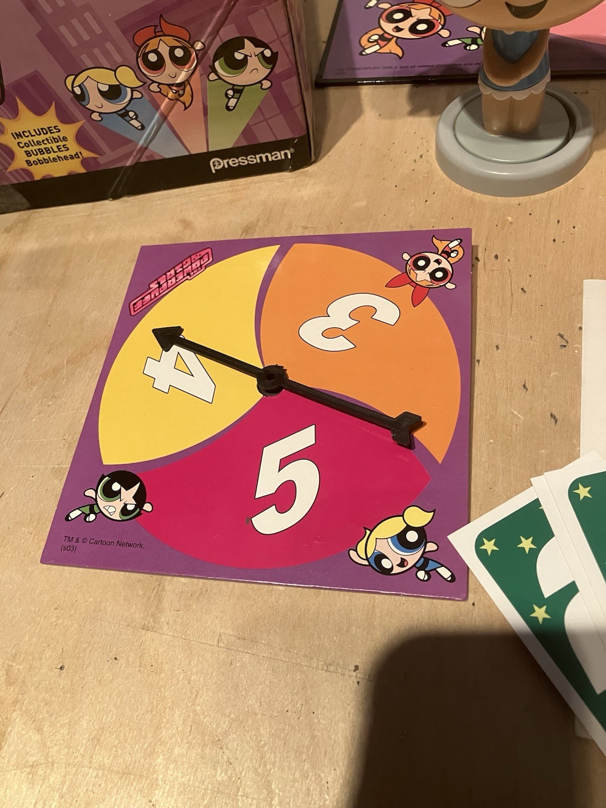 Pressman Cartoon Network Powerpuff Girls SAVE THE DAY GAME BOARD GAME / USED
