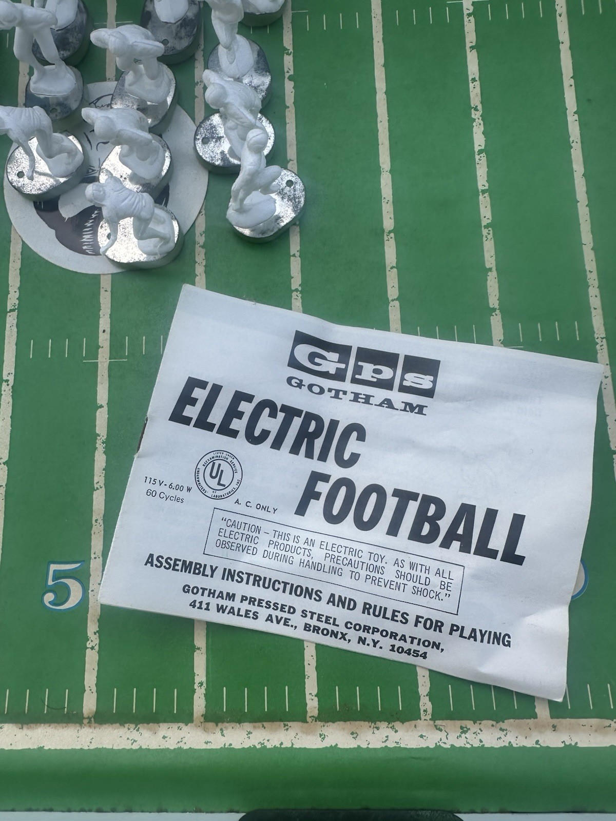 1970 Gotham Roman Gabriel RARE Electronic Football W/ Box LA Rams NFL Pics READ