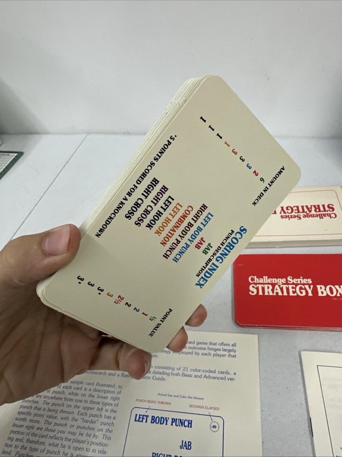 Challenge Series STRATEGY BOXING Card Game – Complete