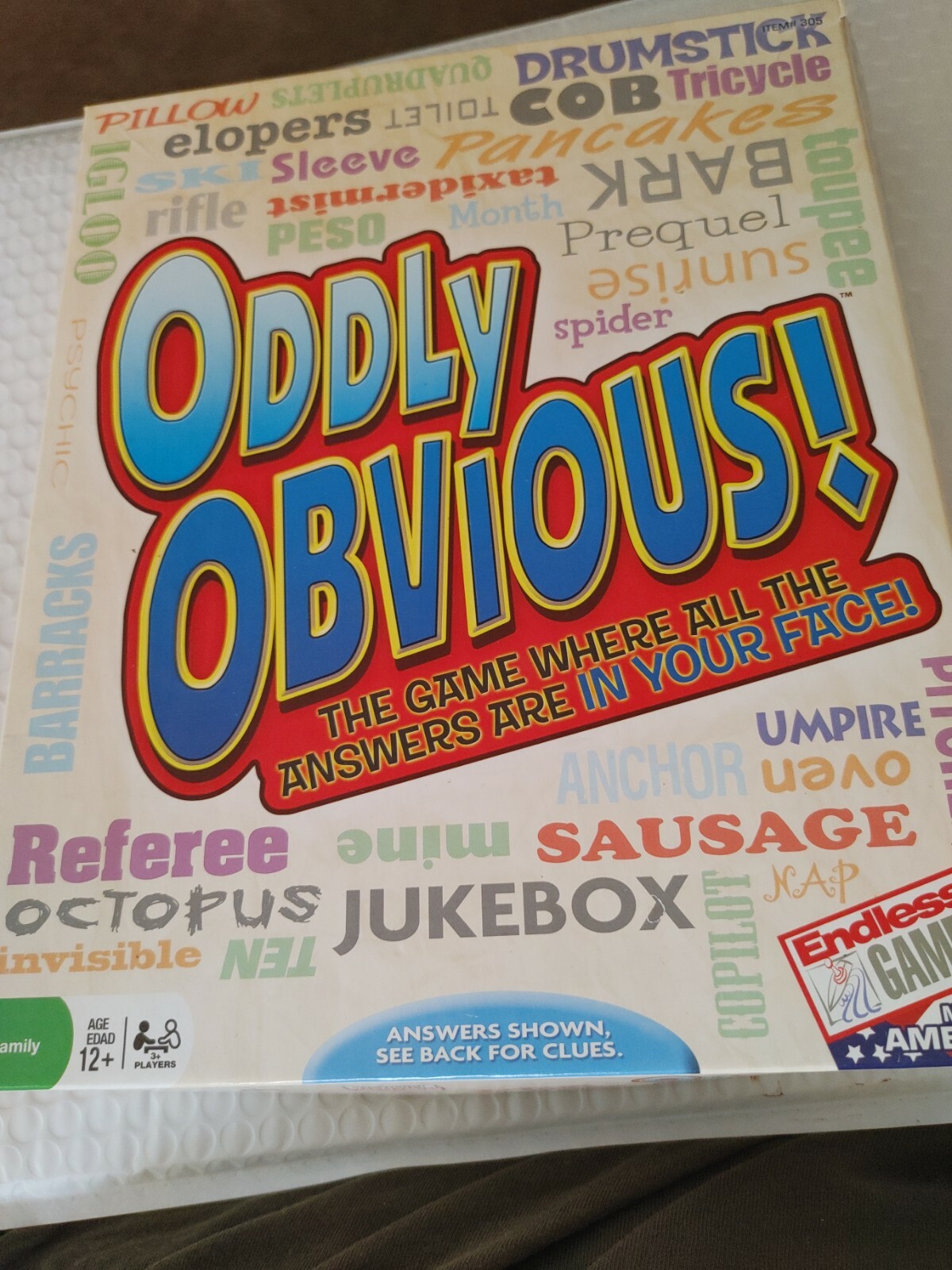 Endless Games Oddly Obvious! Card Game Party Game Family Game Sealed Cards