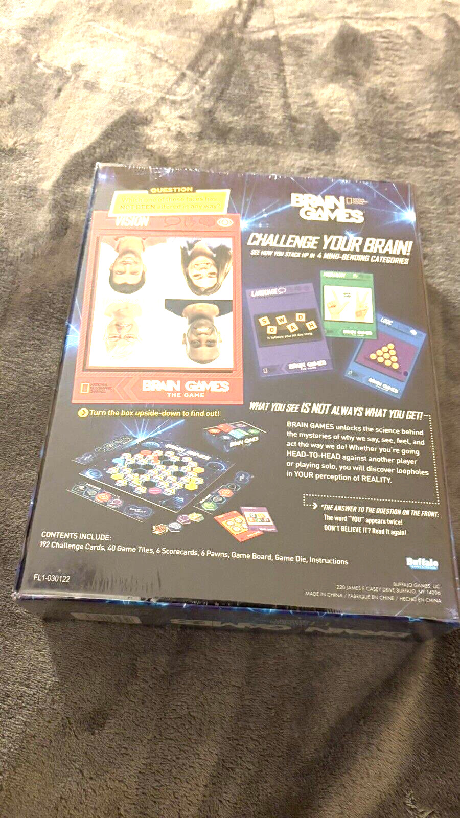Brain Games. From The National Geographic Channel. Ages 14+..SEALED/NEW