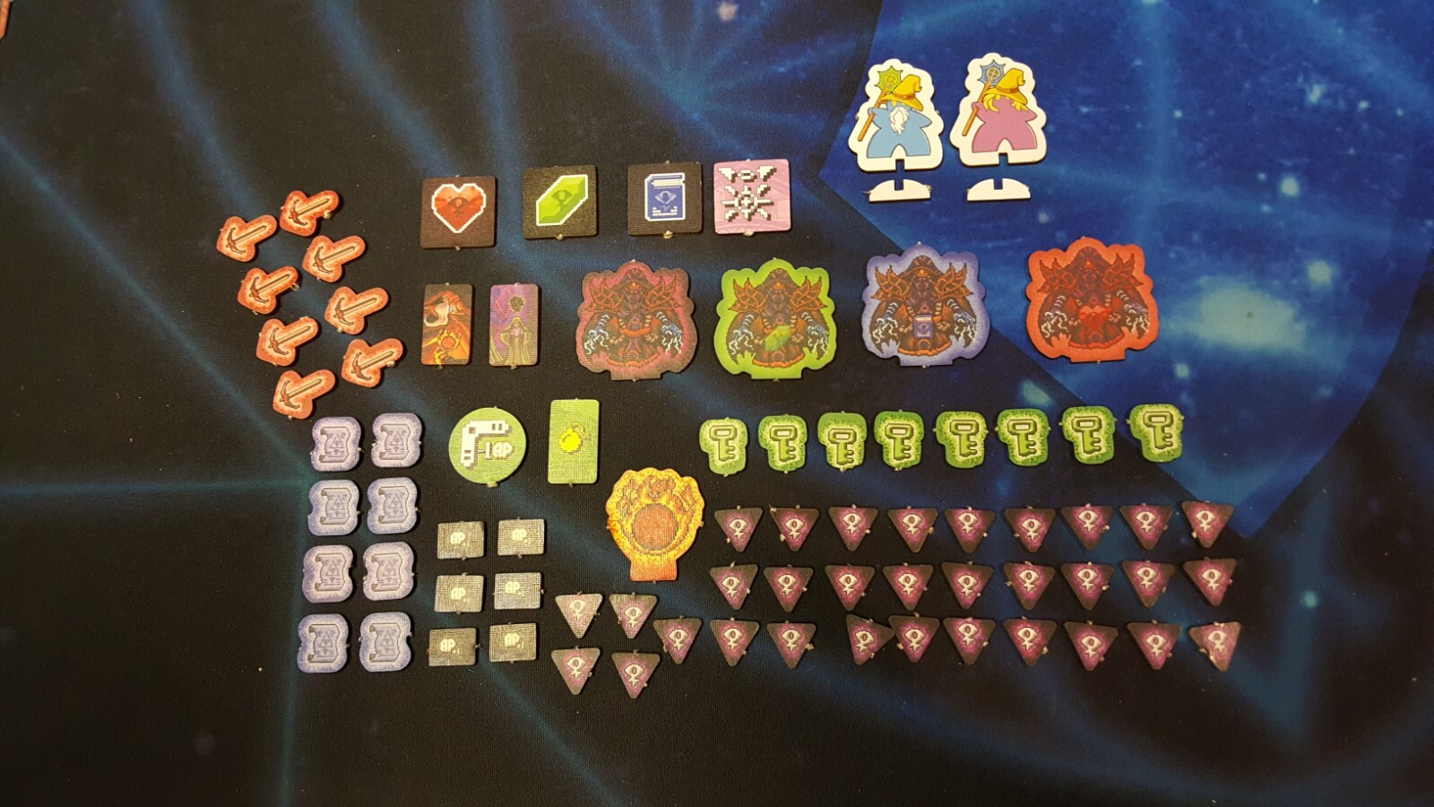 Fire of Eidolon dungeon RPG Board Game 6 players RARE NEW pixel Out Of Print