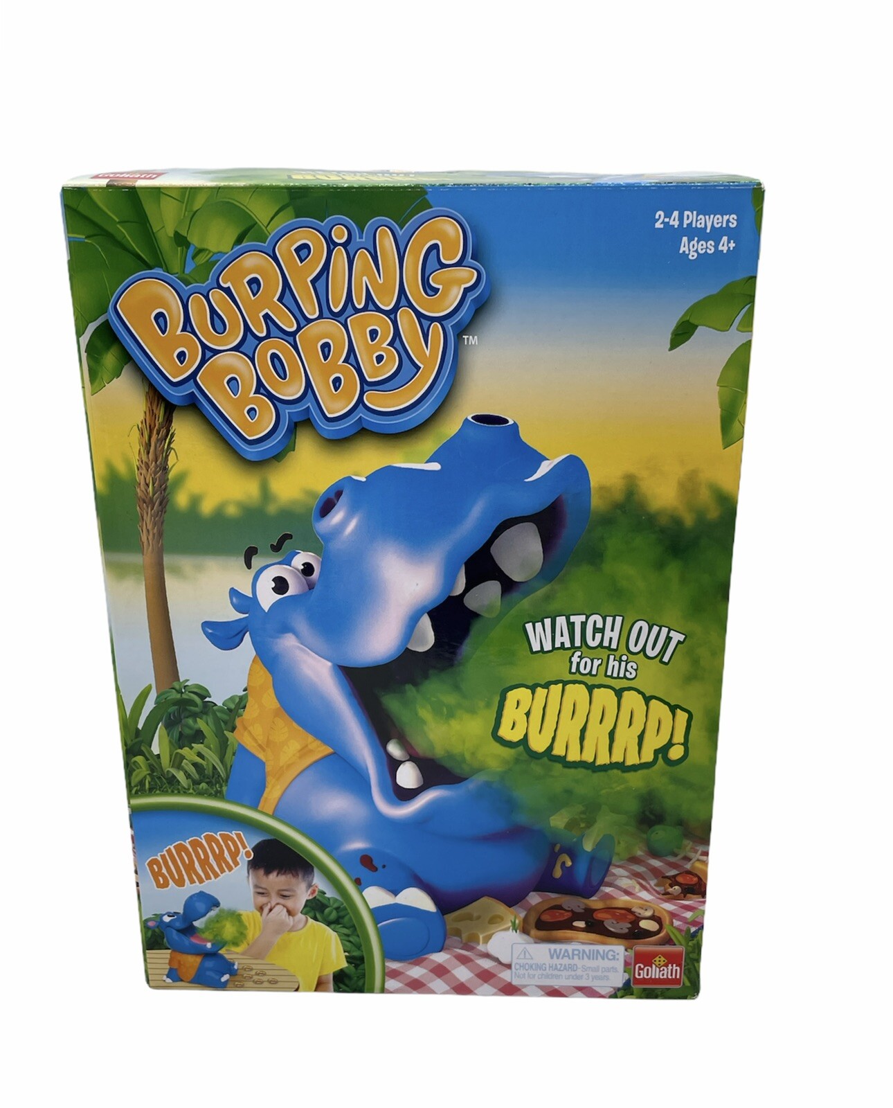 Burping Bobby Hippo Game Feed The Hippo But Watch Out for His Burp NEW