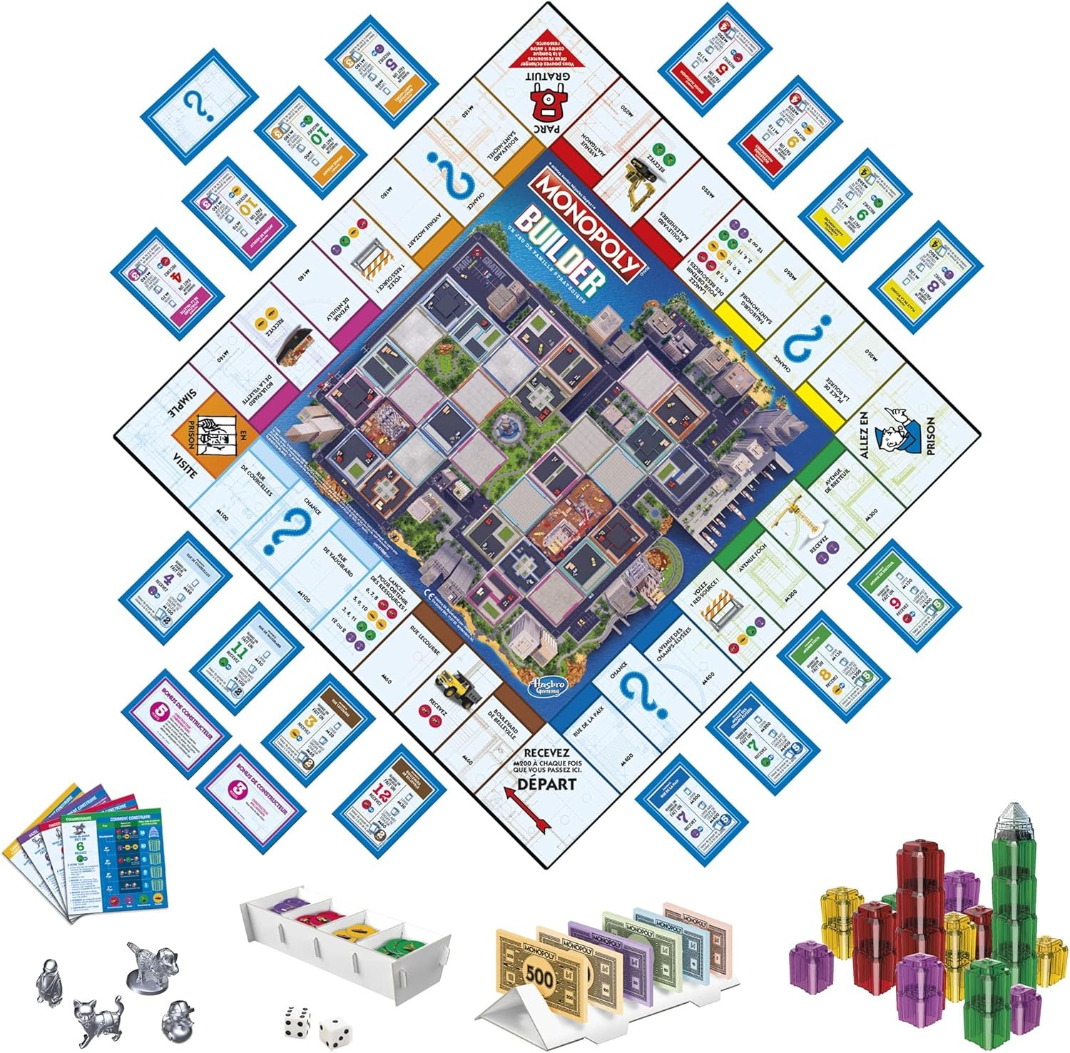 Monopoly BUILDER France Multicolor