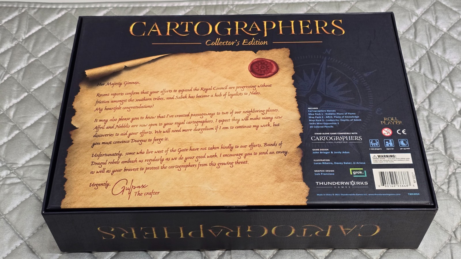 Cartographers Collectors Edition by Thunderworks Games 2021 – Complete