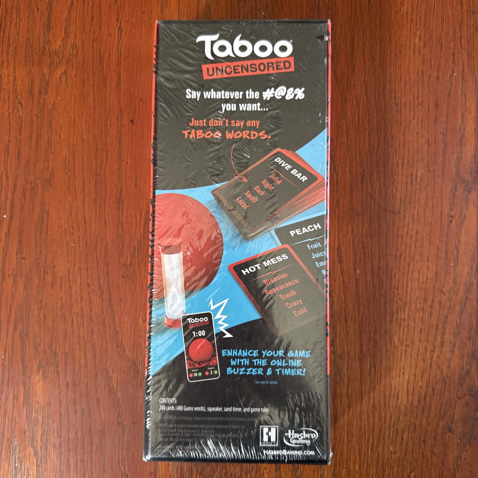 Taboo Uncensored Game Hasbro New Sealed for Adults 17+