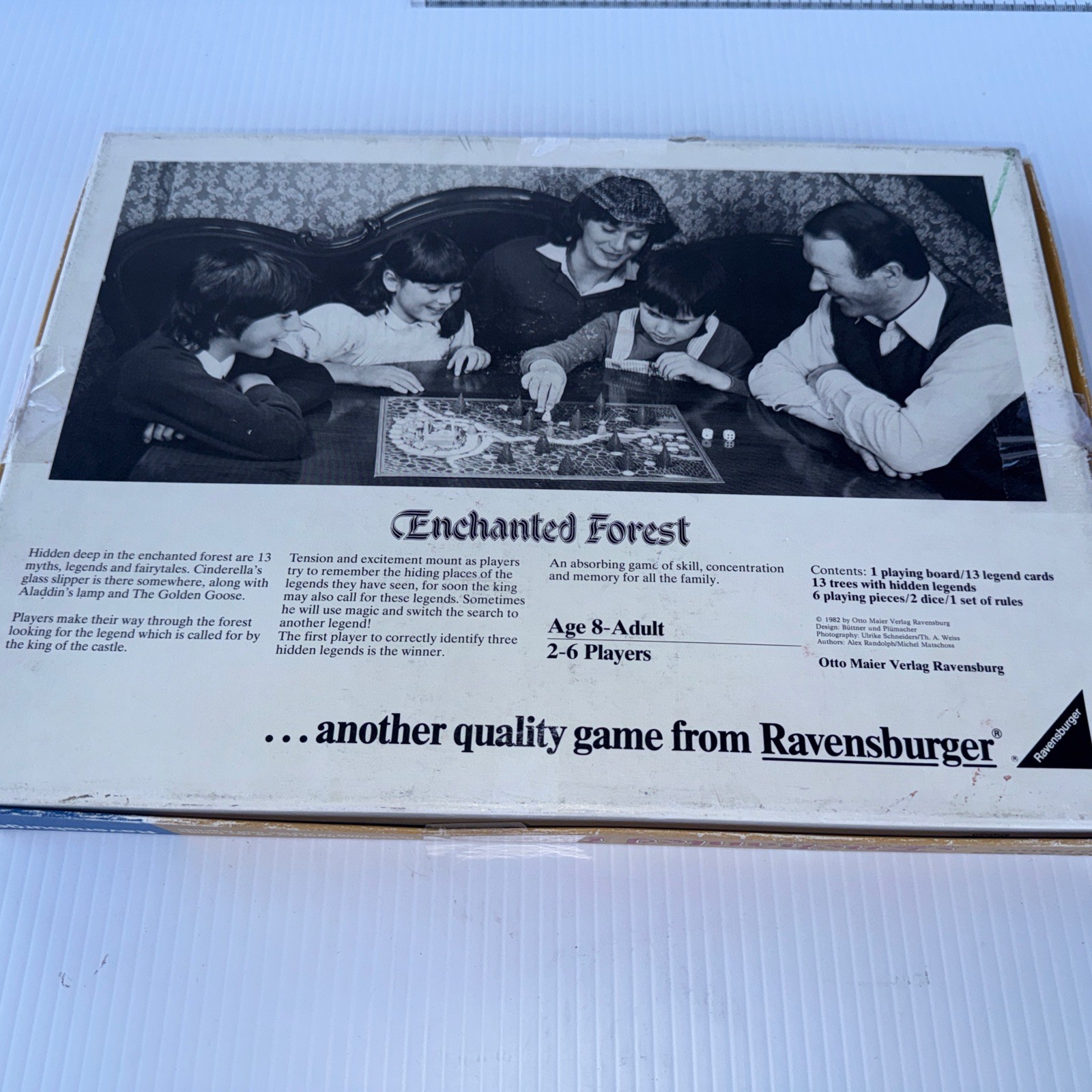 Enchanted Forest Ravensburger Vintage 1982 Board Game missing 1 card -1 piece
