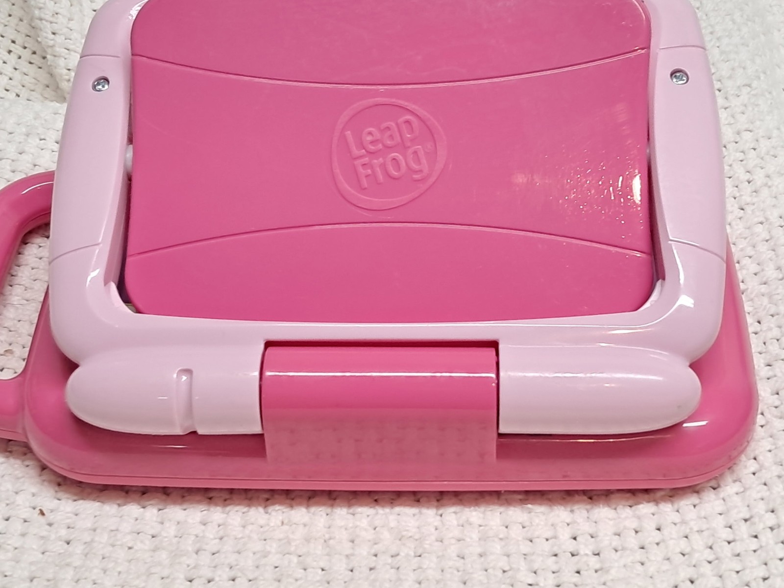LeapFrog 2 in 1 LeapTop Touch Girls Pink Childs Learning Toy ABCs new batteries