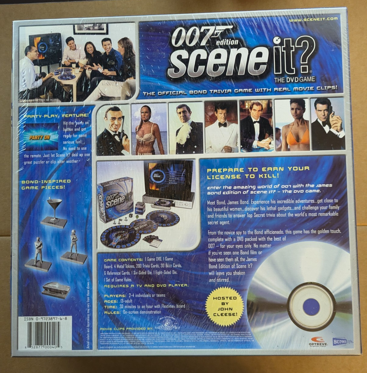 James Bond – SCENE IT? 007 EDITION -DVD Board Game 2004 Screenlife-NEW & SEALED