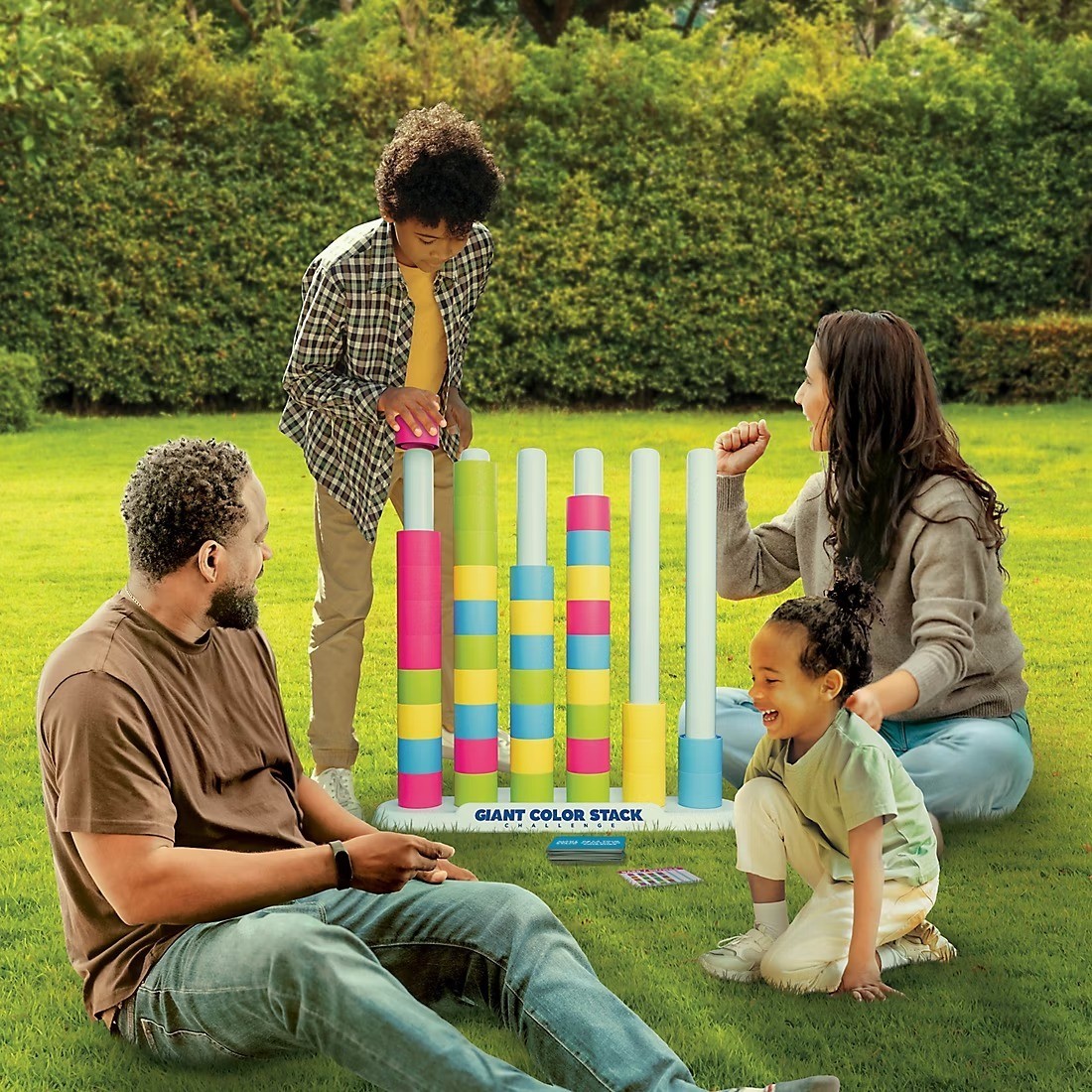 Giant Color Stack Challenge Puzzle Game Fast Matching Party Yard Game for Family