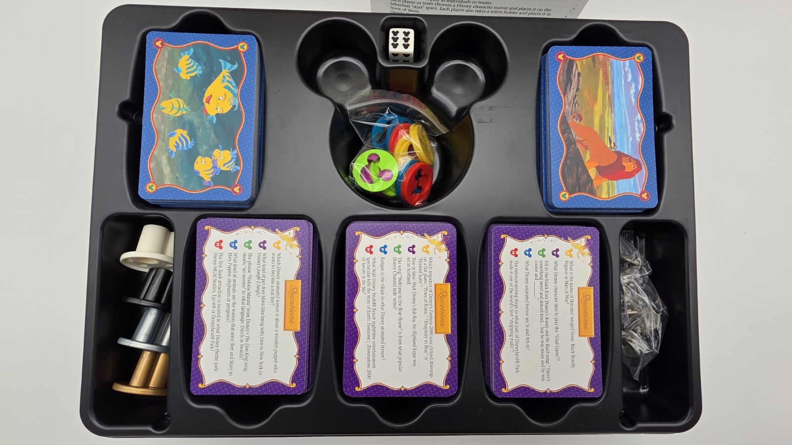 THE WONDERFUL WORLD of DISNEY TRIVIA 2 THE SEQUEL Board Game 100% COMPLETE