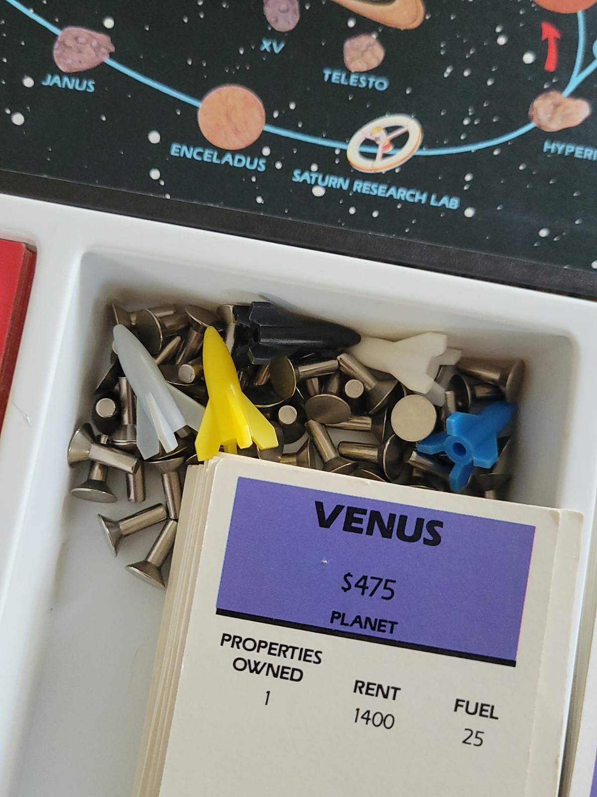 SOLARQUEST 1986 Golden/Western Space Age Real Estate Board Game SEE PICS & READ