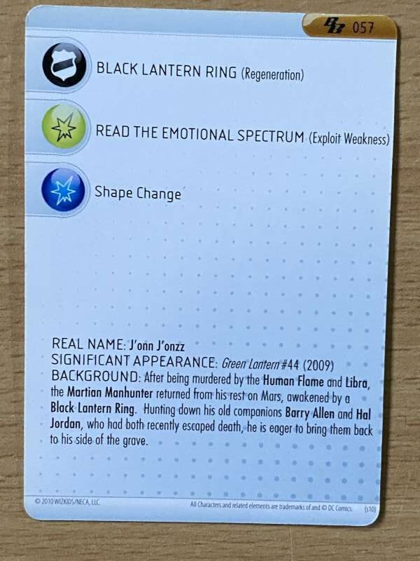 Heroclix the Brave and the Bold # 057 martian manhunter Chase