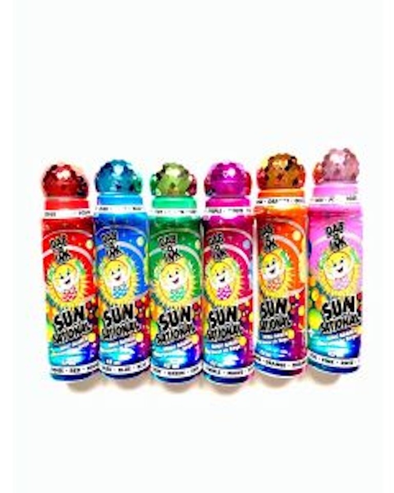 Bingo Daubers- Mini Sunsational 1.5oz- Set of 6- R,B,G,Pu,Pi,Or
