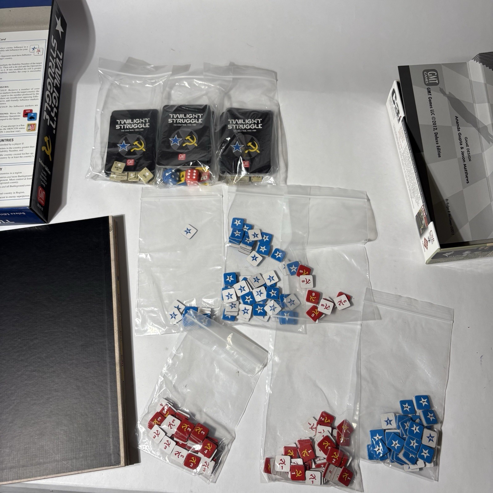 GMT Games Twilight Struggle Deluxe Edition Board Game Complete