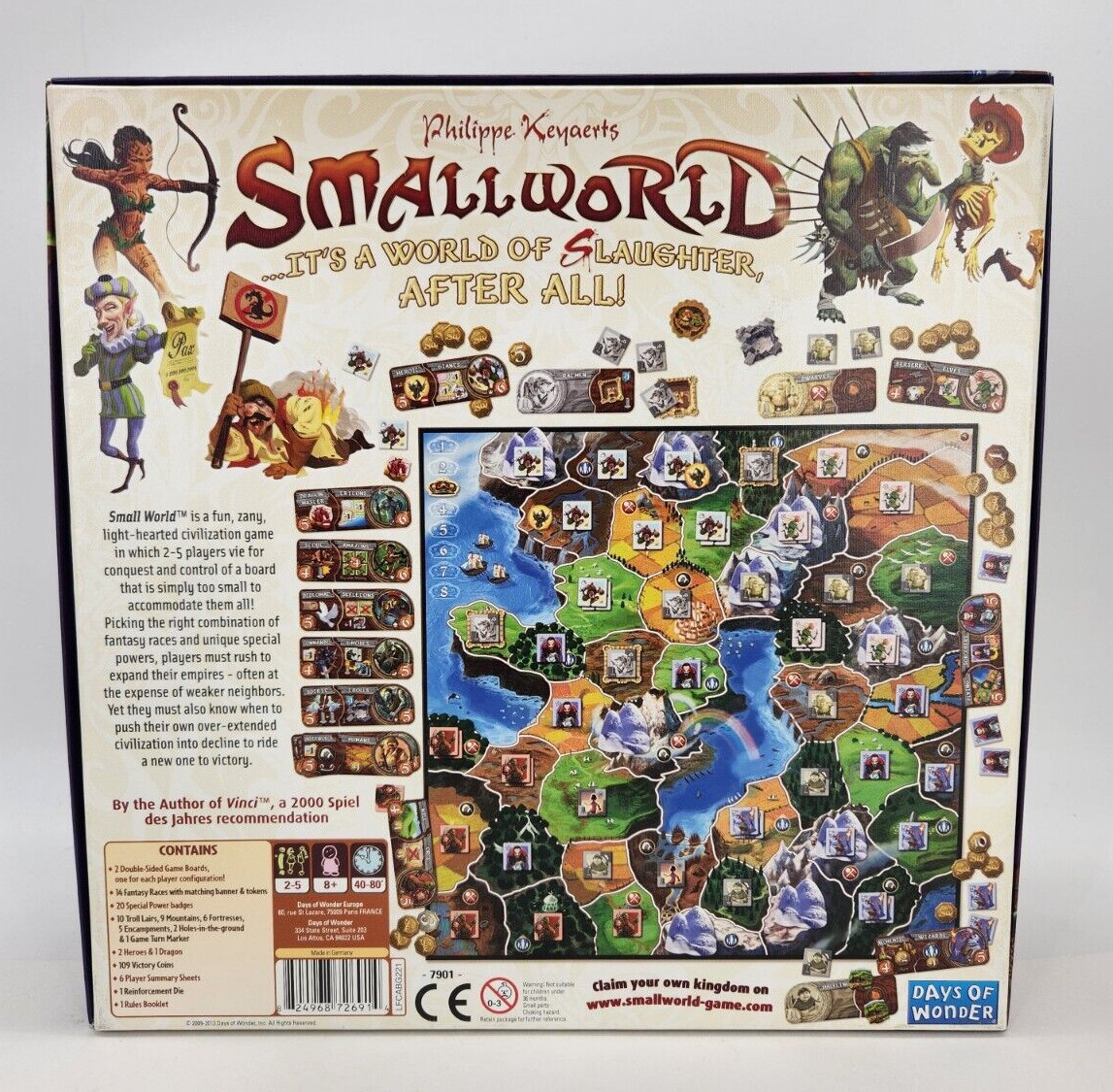 Small World Days of Wonder Philippe Keyaerts Board game 2010 game of the year