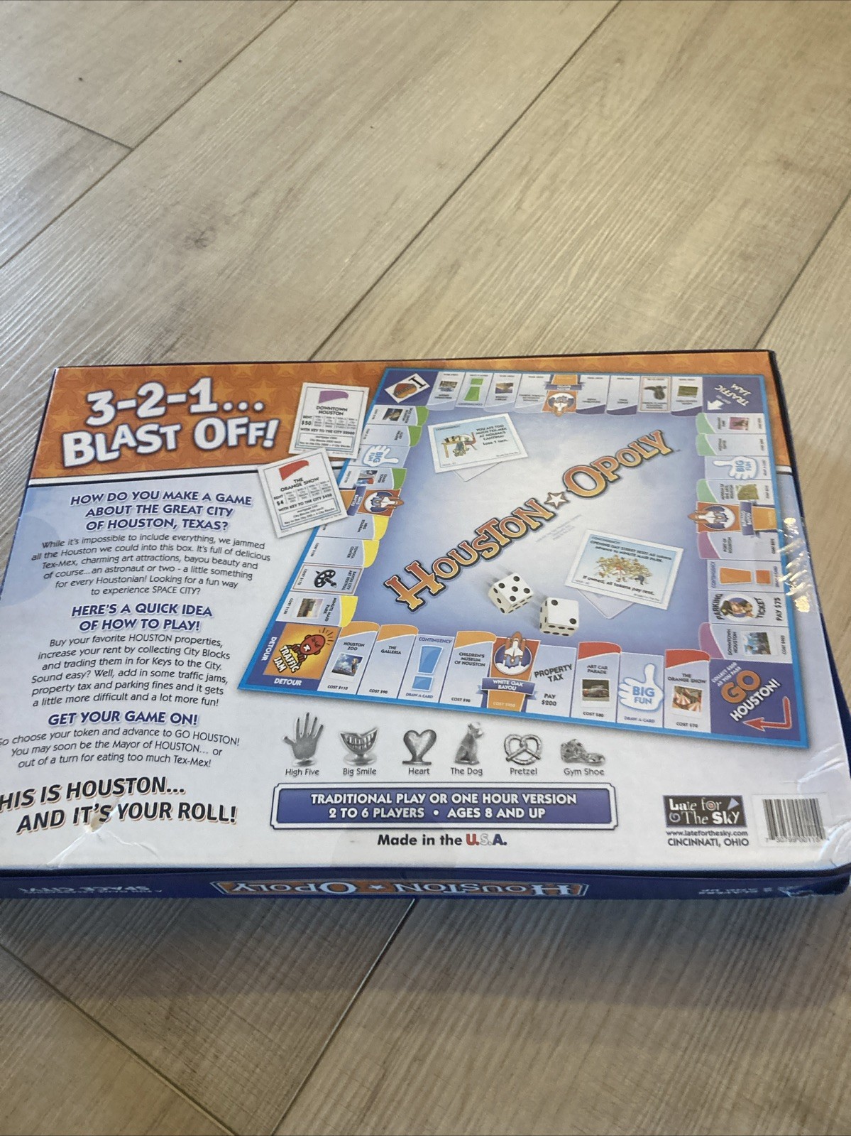Houston Opoly Board Game Late for the Sky